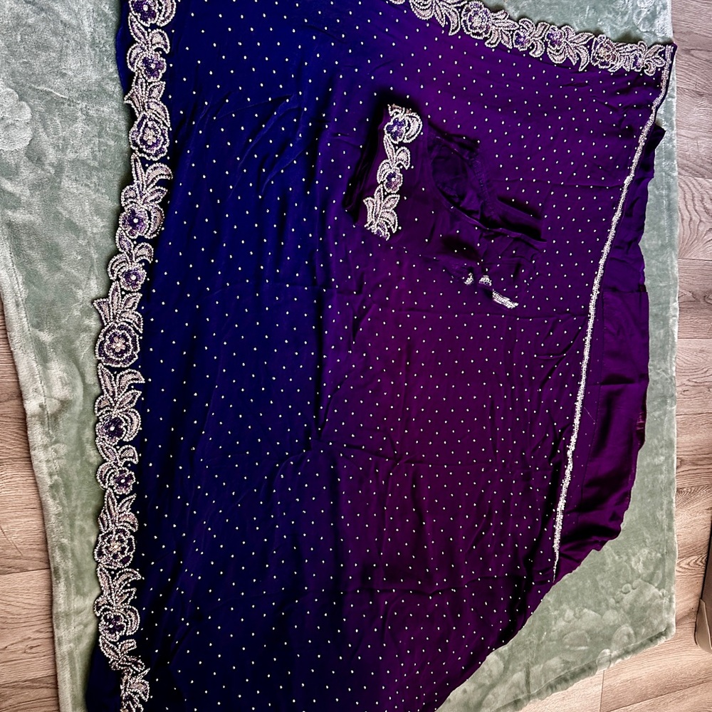 💜💜💜 Indian traditional wear saree 💜💜💜